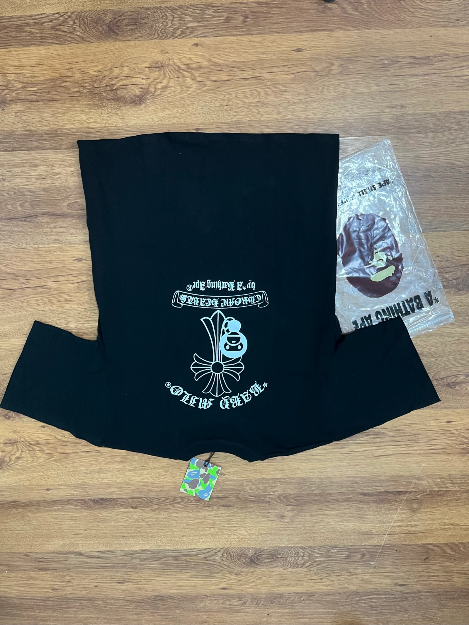 crhome hearts x bape shirt – photo 2